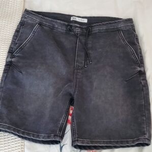 Men's Black Drawstring Shorts